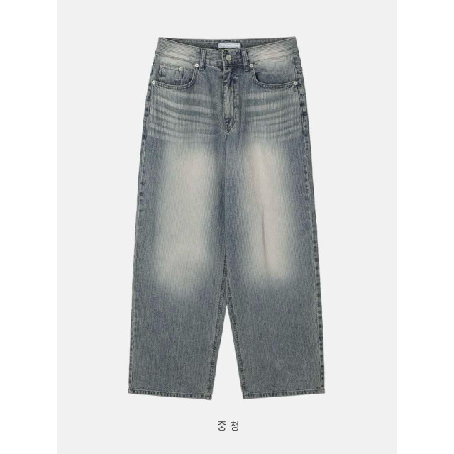 韓國🇰🇷YKK拉鍊螺紋水洗丹寧褲『韓國連線』