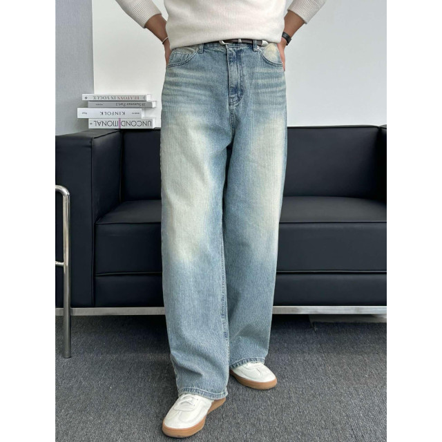 韓國🇰🇷YKK拉鍊螺紋水洗丹寧褲『韓國連線』