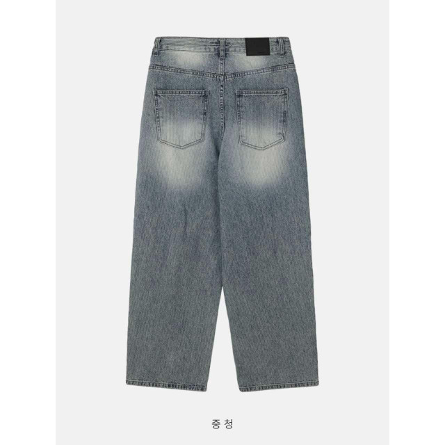 韓國🇰🇷YKK拉鍊螺紋水洗丹寧褲『韓國連線』