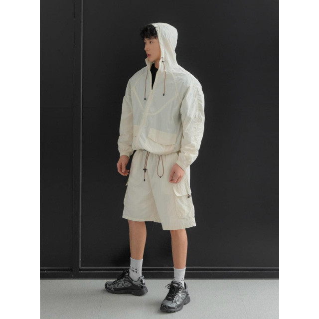 韓國🇰🇷3色!!尼龍機能落肩防風連帽外套『韓國連線』