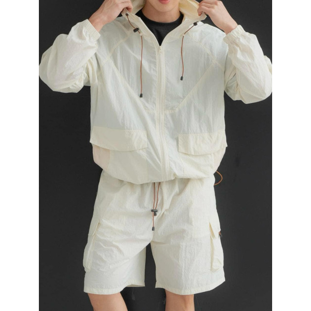 韓國🇰🇷3色!!尼龍機能落肩防風連帽外套『韓國連線』