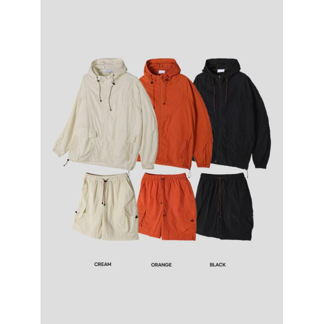 韓國🇰🇷3色!!尼龍機能落肩防風連帽外套『韓國連線』