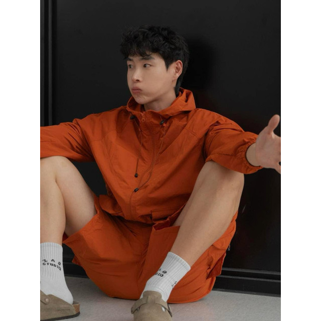 韓國🇰🇷3色!!尼龍機能落肩防風連帽外套『韓國連線』