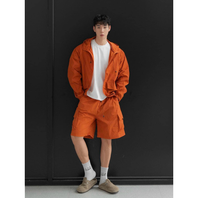 韓國🇰🇷3色!!尼龍機能落肩防風連帽外套『韓國連線』