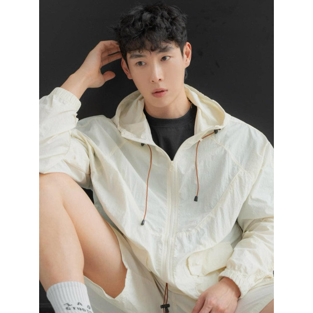 韓國🇰🇷3色!!尼龍機能落肩防風連帽外套『韓國連線』