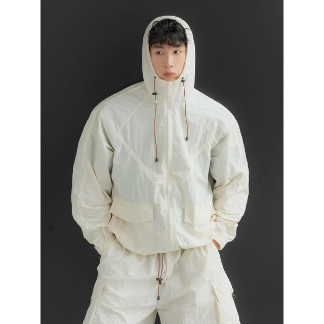 韓國🇰🇷3色!!尼龍機能落肩防風連帽外套『韓國連線』