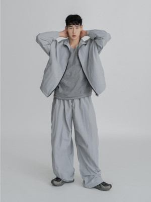 韓國🇰🇷四色!!可翻領尼龍防風運動外套『韓國連線』