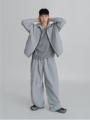 韓國🇰🇷四色!!可翻領尼龍防風運動外套『韓國連線』