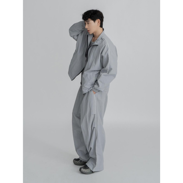 韓國🇰🇷四色!!可翻領尼龍防風運動外套『韓國連線』