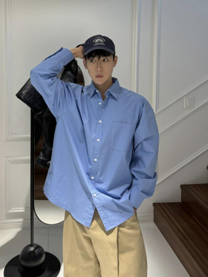 韓國🇰🇷11種顏色!!基本款薄款簡約長袖襯衫『韓國連線』