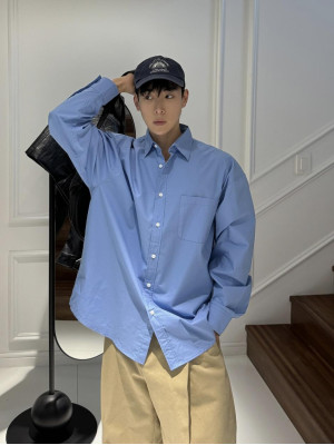 韓國🇰🇷11種顏色!!基本款薄款簡約長袖襯衫『韓國連線』