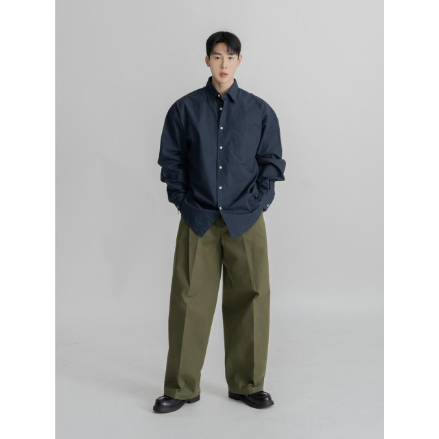 韓國🇰🇷11種顏色!!基本款薄款簡約長袖襯衫『韓國連線』