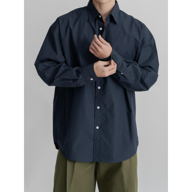 韓國🇰🇷11種顏色!!基本款薄款簡約長袖襯衫『韓國連線』