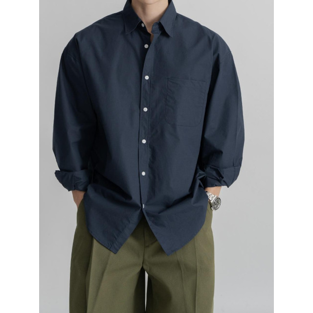 韓國🇰🇷11種顏色!!基本款薄款簡約長袖襯衫『韓國連線』