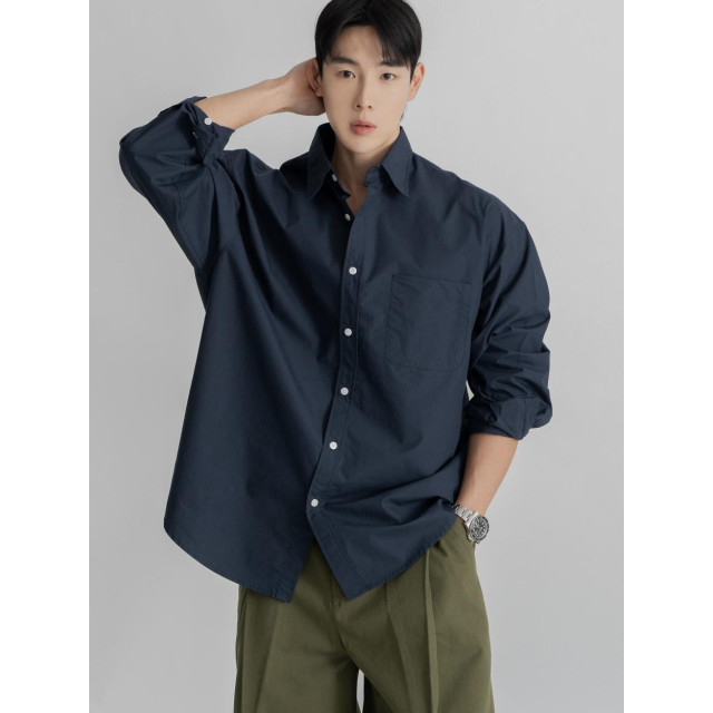 韓國🇰🇷11種顏色!!基本款薄款簡約長袖襯衫『韓國連線』