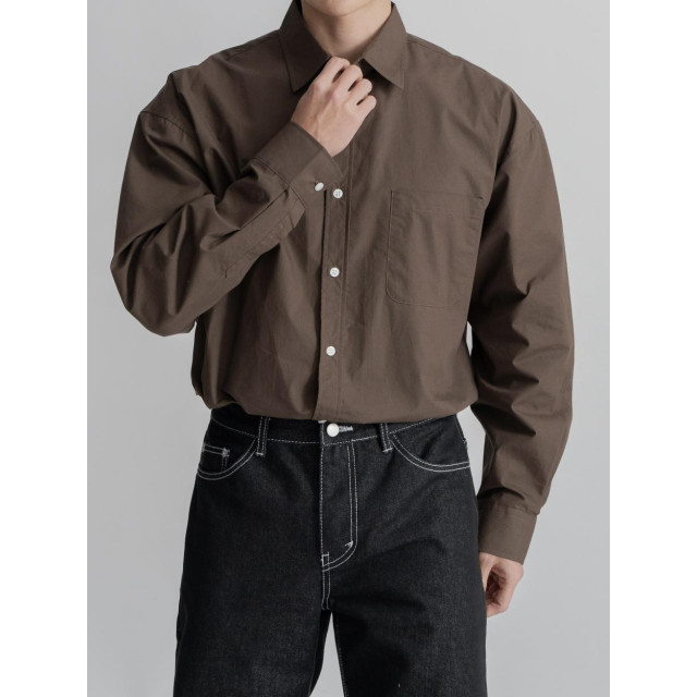 韓國🇰🇷11種顏色!!基本款薄款簡約長袖襯衫『韓國連線』