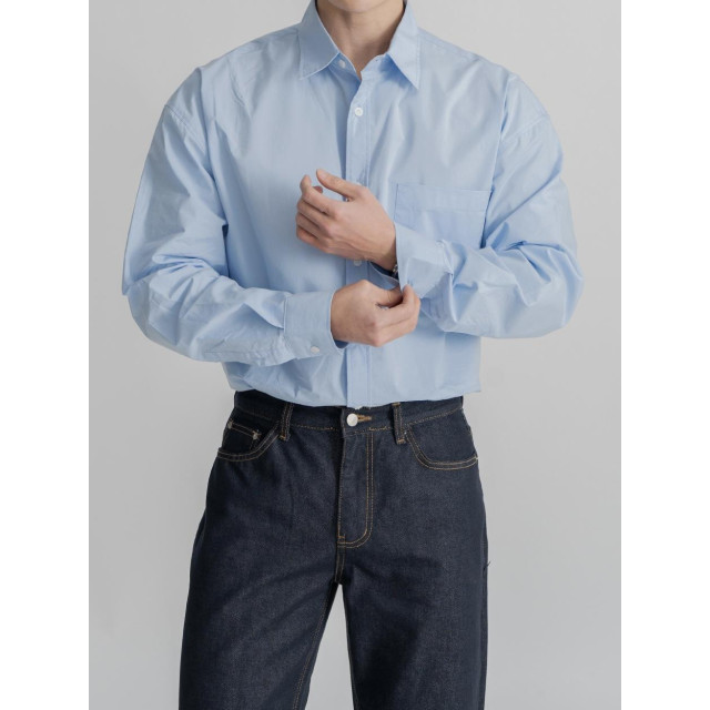 韓國🇰🇷11種顏色!!基本款薄款簡約長袖襯衫『韓國連線』