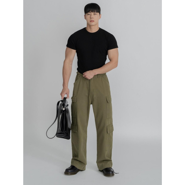 韓國🇰🇷寬鬆直筒棉質工裝長褲『韓國連線』