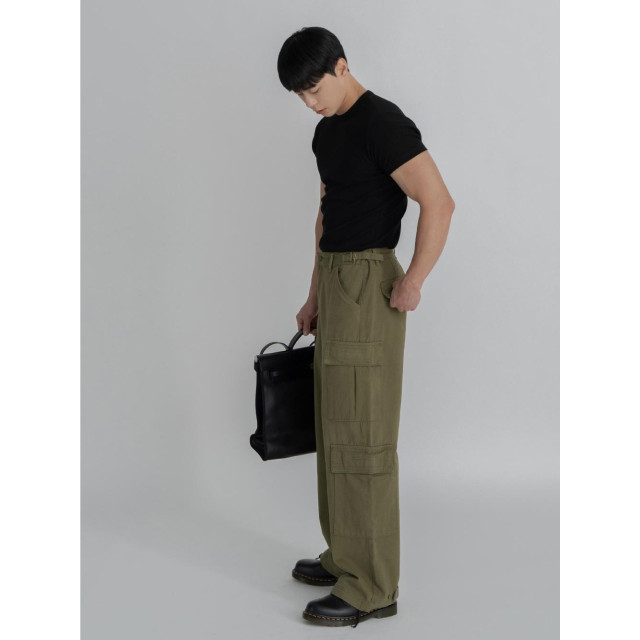 韓國🇰🇷寬鬆直筒棉質工裝長褲『韓國連線』