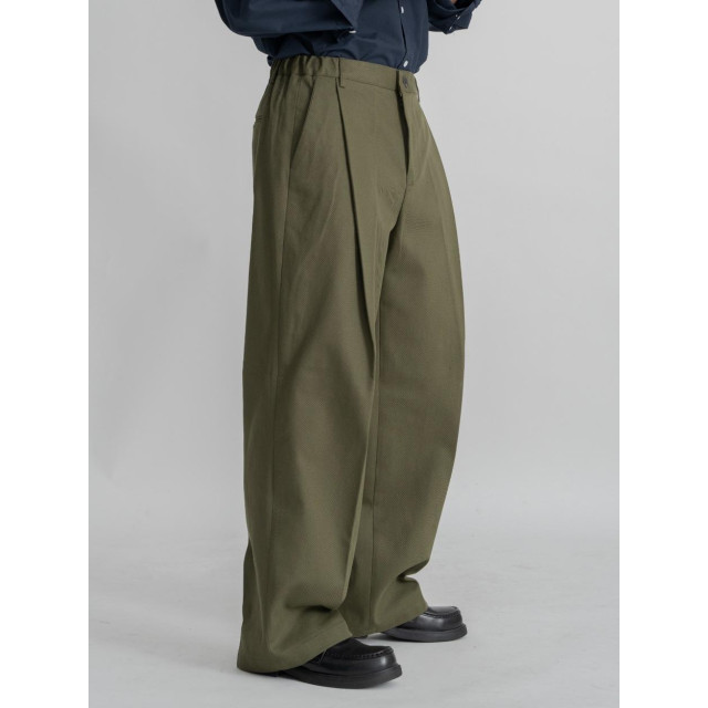 韓國🇰🇷顯腿長的單邊掐線摺痕直筒寬褲『韓國連線』