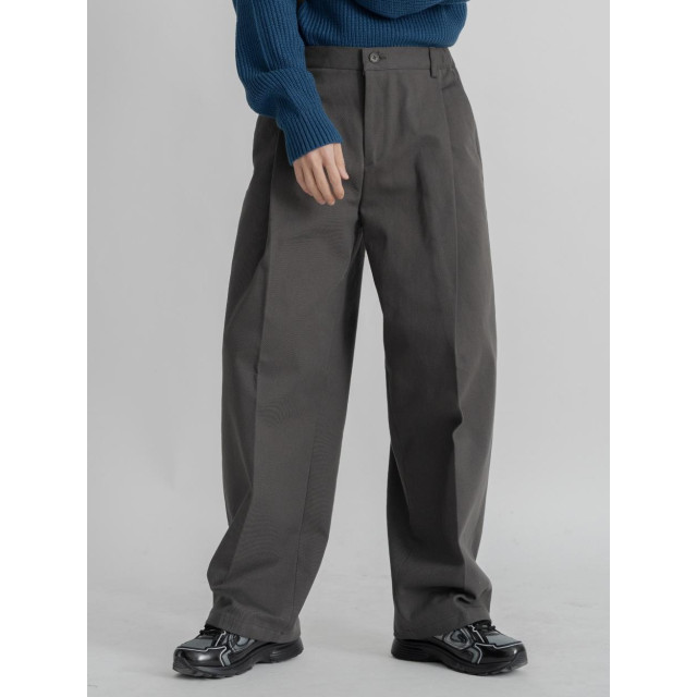 韓國🇰🇷顯腿長的單邊掐線摺痕直筒寬褲『韓國連線』