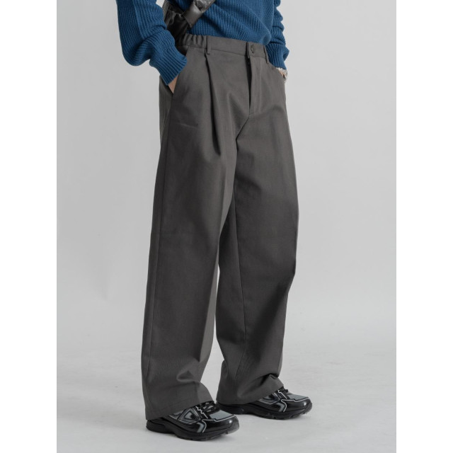 韓國🇰🇷顯腿長的單邊掐線摺痕直筒寬褲『韓國連線』