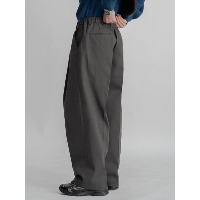 韓國🇰🇷顯腿長的單邊掐線摺痕直筒寬褲『韓國連線』