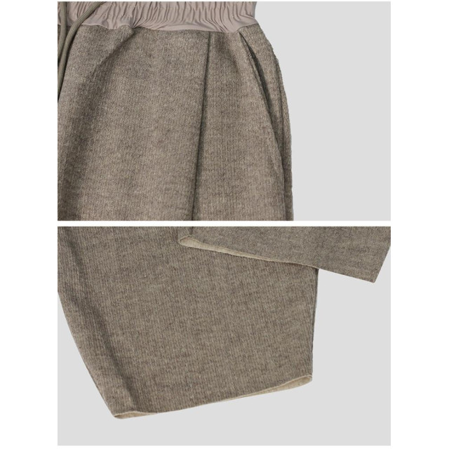 韓國🇰🇷高質感鬆緊腰單掐摺針織休閒褲『韓國連線』