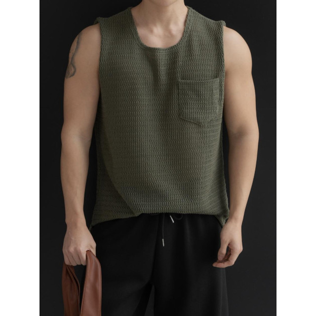 韓國🇰🇷5色寬鬆方領針織背心『韓國連線』