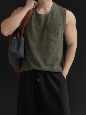 韓國🇰🇷5色寬鬆方領針織背心『韓國連線』