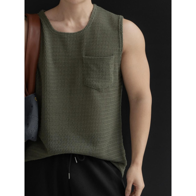 韓國🇰🇷5色寬鬆方領針織背心『韓國連線』