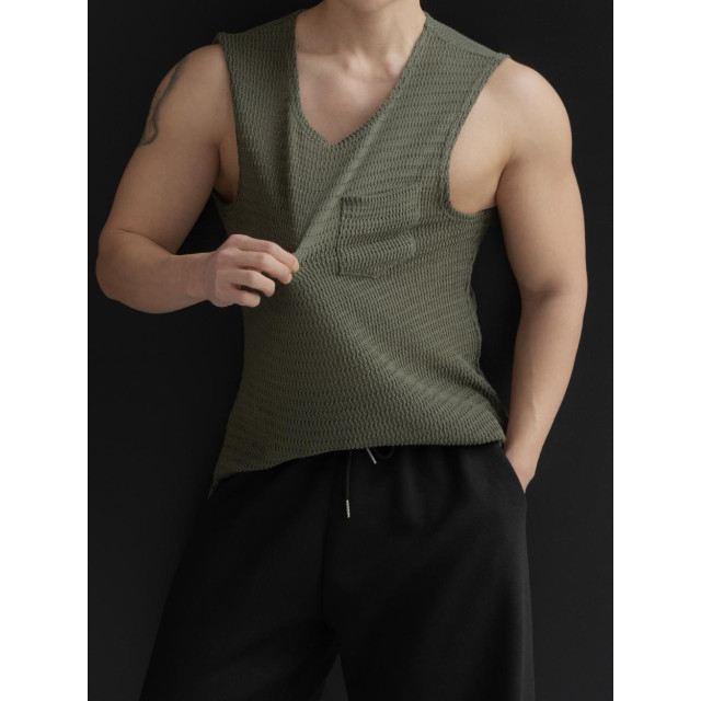 韓國🇰🇷5色寬鬆方領針織背心『韓國連線』