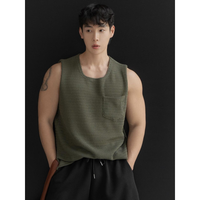 韓國🇰🇷5色寬鬆方領針織背心『韓國連線』