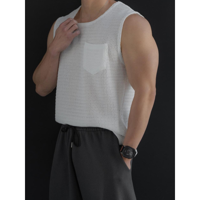 韓國🇰🇷5色寬鬆方領針織背心『韓國連線』