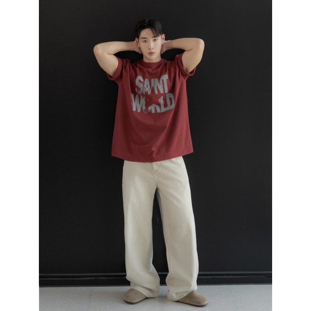 韓國🇰🇷2色純棉水洗側袋休閒寬褲『韓國連線』