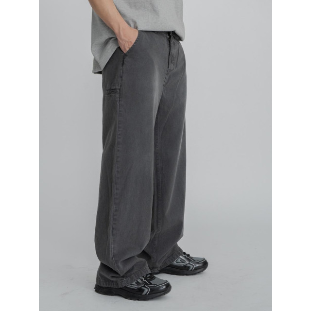 韓國🇰🇷2色純棉水洗側袋休閒寬褲『韓國連線』