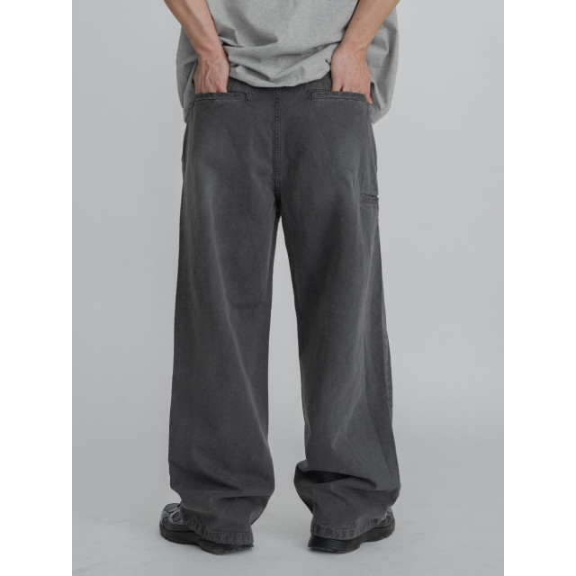 韓國🇰🇷2色純棉水洗側袋休閒寬褲『韓國連線』