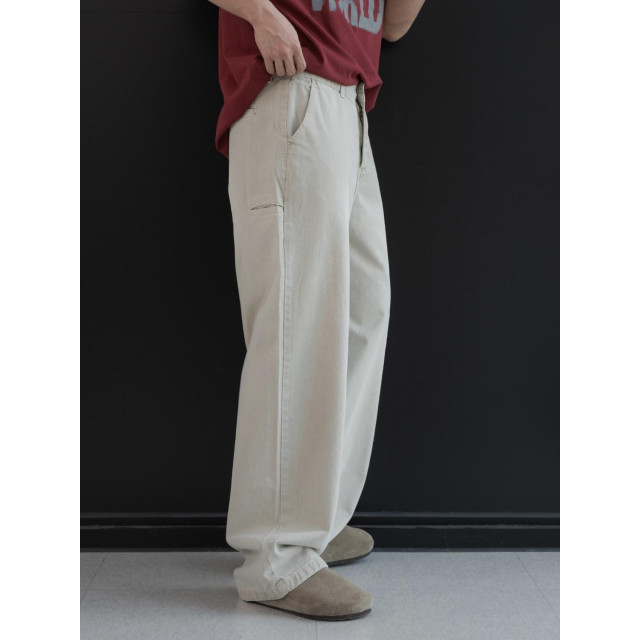 韓國🇰🇷2色純棉水洗側袋休閒寬褲『韓國連線』