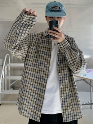 最適合春天的三種亮色系格紋長袖襯衫『韓國連線』