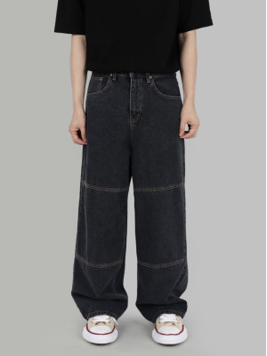 復古潮流回歸!寬鬆復古水洗丹寧褲『韓國連線』