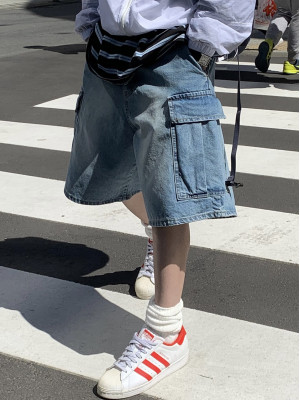 韓國🇰🇷暖春第一波雙口袋丹寧短褲『韓國連線』