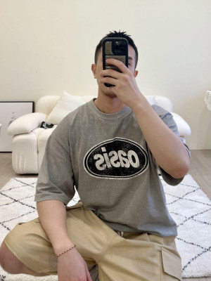 韓國🇰🇷讓你帥整個夏天的復古水洗印花短袖『韓國連線』