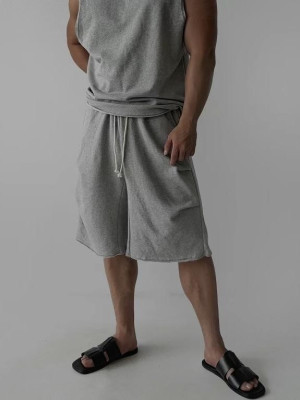 韓國🇰🇷時髦特殊設計的棉褲來了!!寬鬆雙摺痕休閒七分褲『韓國連線』