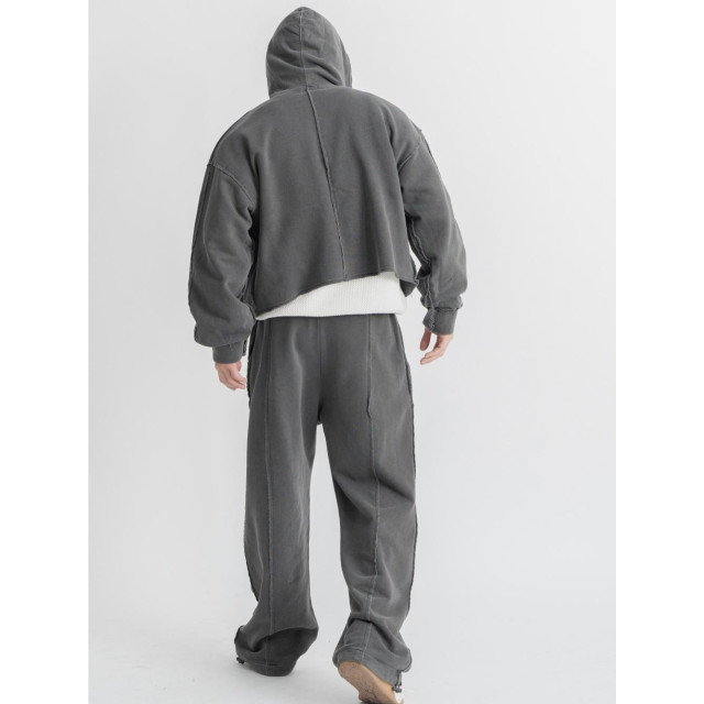 韓國🇰🇷復古水洗毛邊拼接線休閒長褲『韓國連線』