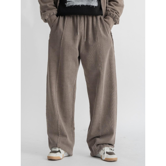 韓國🇰🇷復古水洗毛邊拼接線休閒長褲『韓國連線』