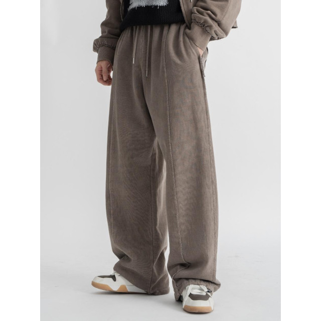 韓國🇰🇷復古水洗毛邊拼接線休閒長褲『韓國連線』