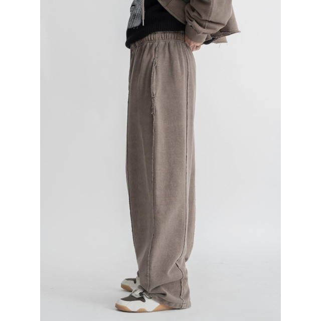 韓國🇰🇷復古水洗毛邊拼接線休閒長褲『韓國連線』
