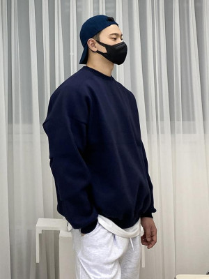 韓國🇰🇷出門必備大學T!Oversize重磅純棉圓領長袖『韓國連線』