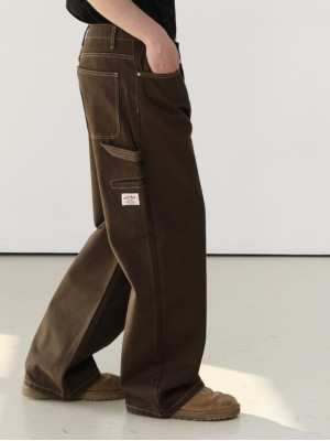 韓國🇰🇷老闆推薦質感長褲!復古車線工裝長褲『韓國連線』