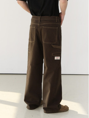 韓國🇰🇷老闆推薦質感長褲!復古車線工裝長褲『韓國連線』